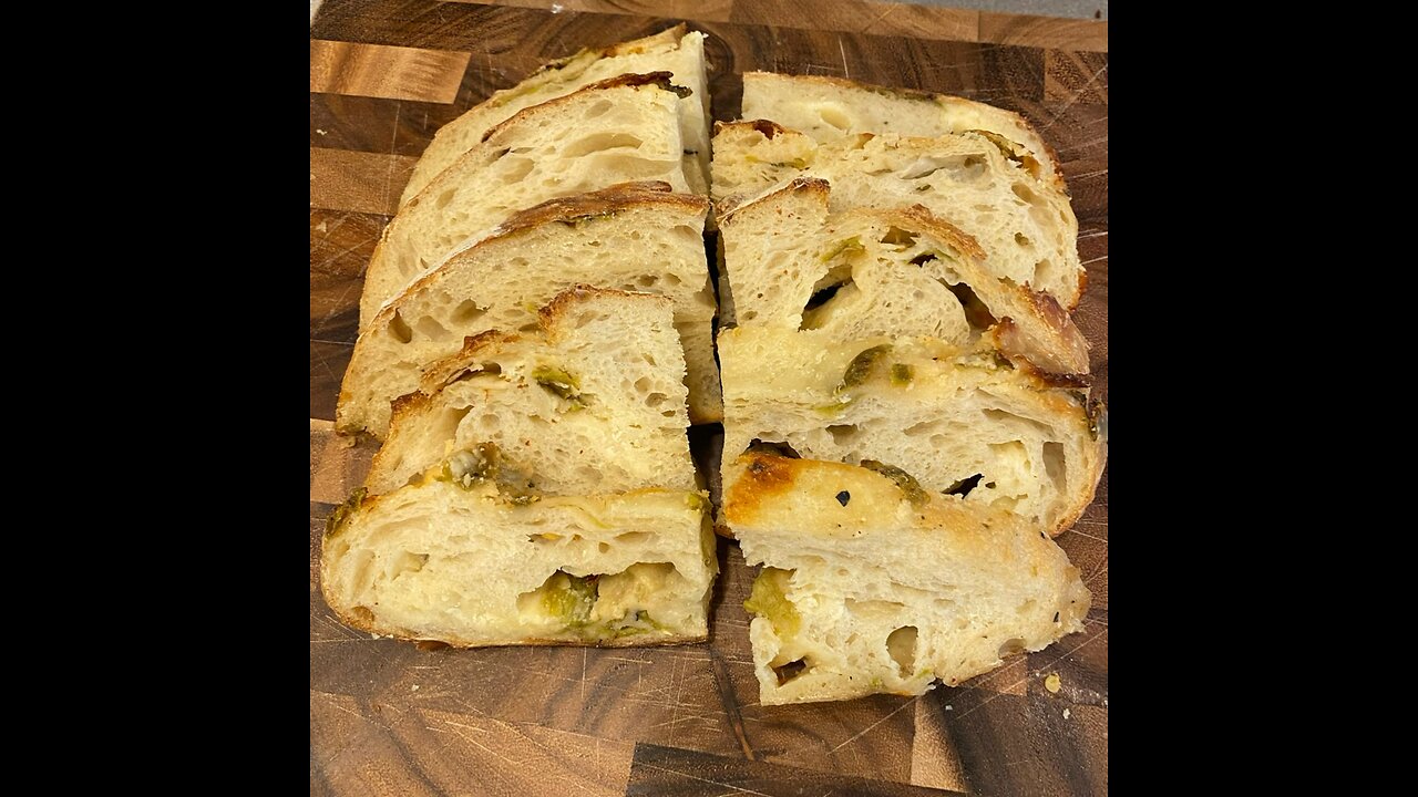 From Scratch: Hatch Chile & White Cheddar Sourdough, Busted but Delicious!