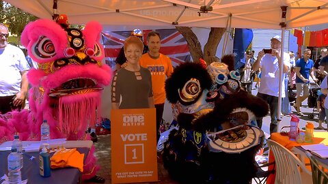 Lion Dance Blessing One Nation Pauline Hanson Chinese New Year Perth Australia