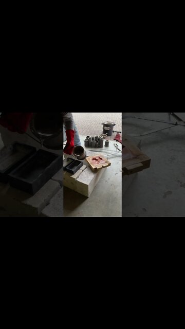 🔥LEAD POURING 😮 #devilforge #lead