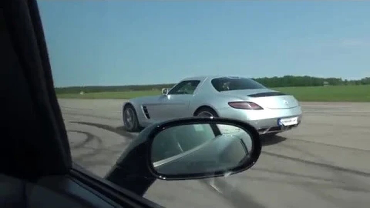 Chevroelt Corvette Z06 vs Xtra Power Mercedes SLS AMG Kompressor