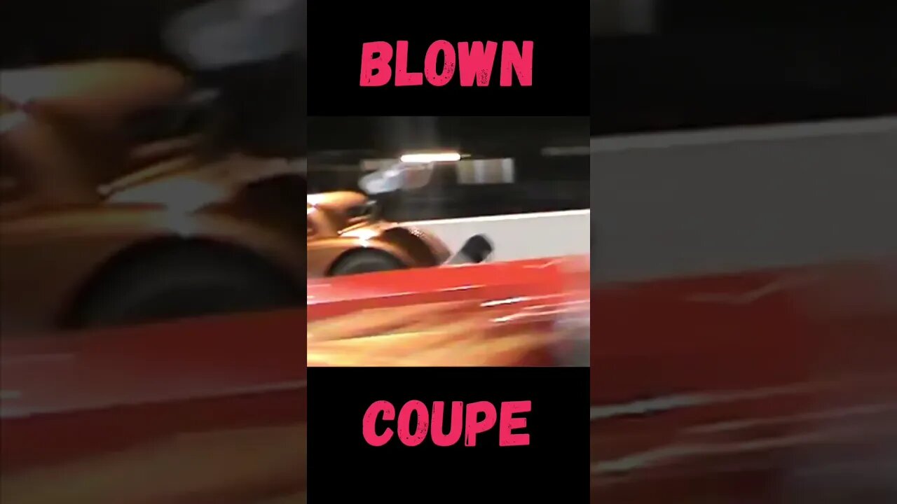 Wicked Blown Fuel Coupe Drag Strip Action! #shorts