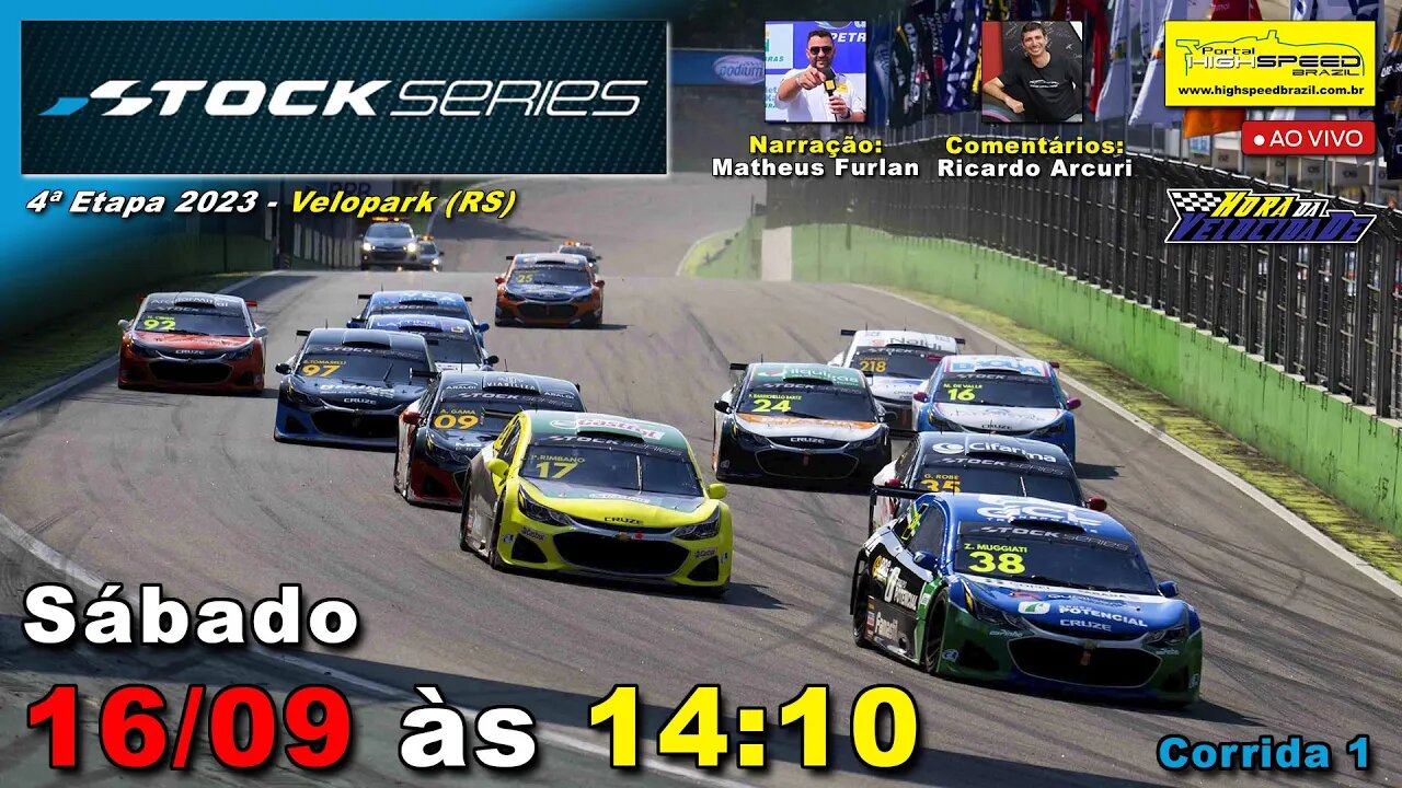 🔴 STOCK SERIES | Corrida 1 | 4ª Etapa 2023 | Velopark (RS) | Ao Vivo