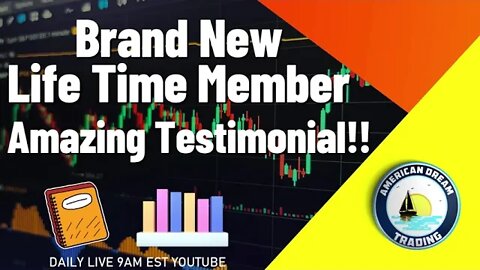 Brand New Life Time Member Amazing Testimonial Stock Market