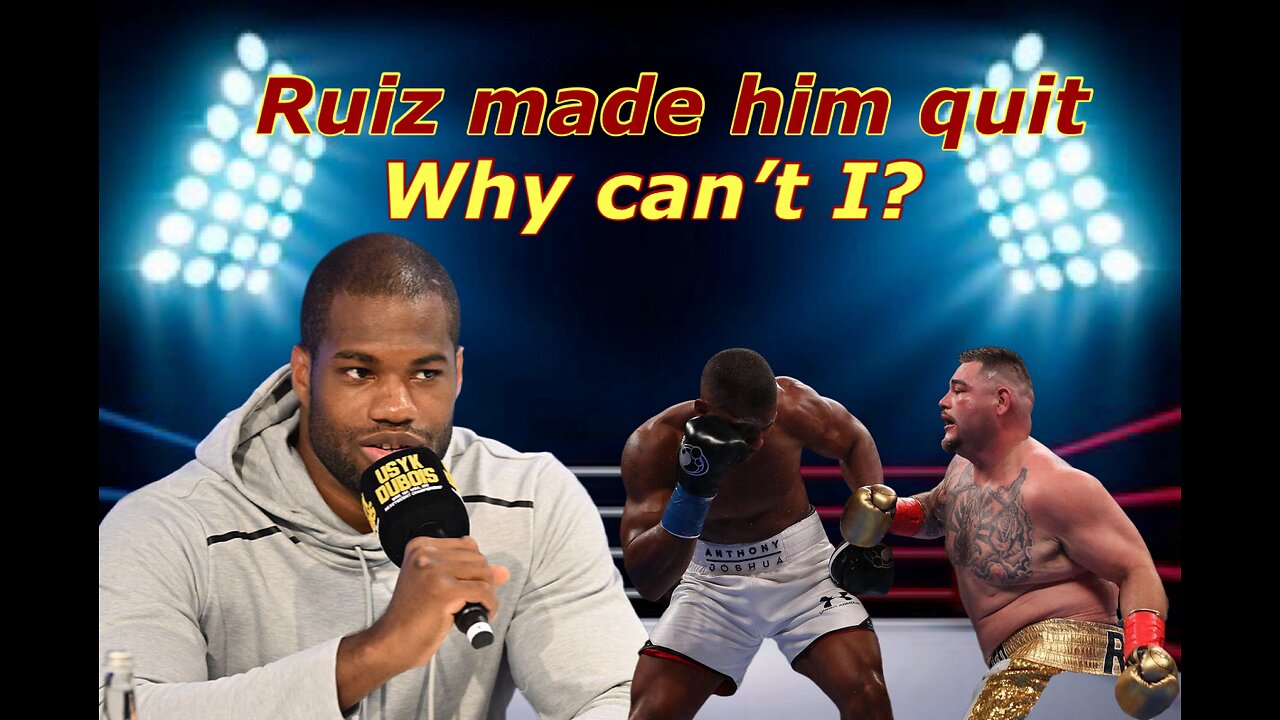 I will make Anthony Joshua quit…I will shock the world