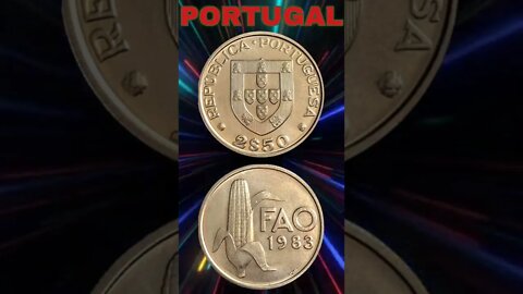 Portugal 2.50 escudos 1983.#shorts #coinnotesz