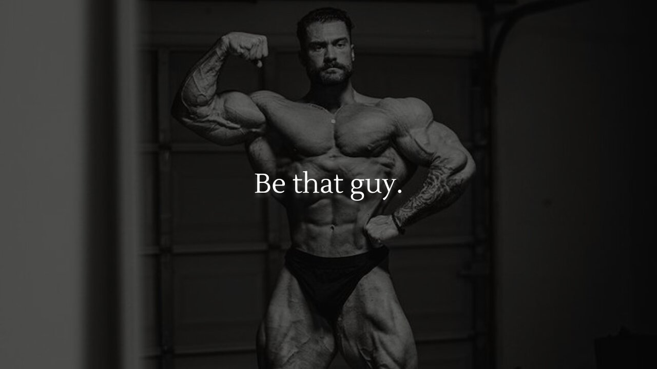 Be that guy.