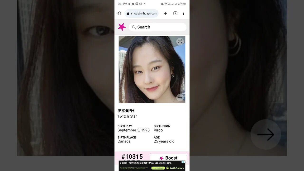 HAPPY 25 BIRTHDAY 39DAPH Twitch Star