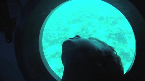 Kids nervous about diving 500 feet underwater in sub