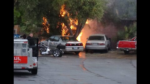 Las Vegas Family escapes lightning-caused fire with the help of two mystery men