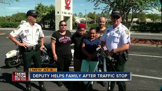 Deputy turns traffic stop into act of kindness