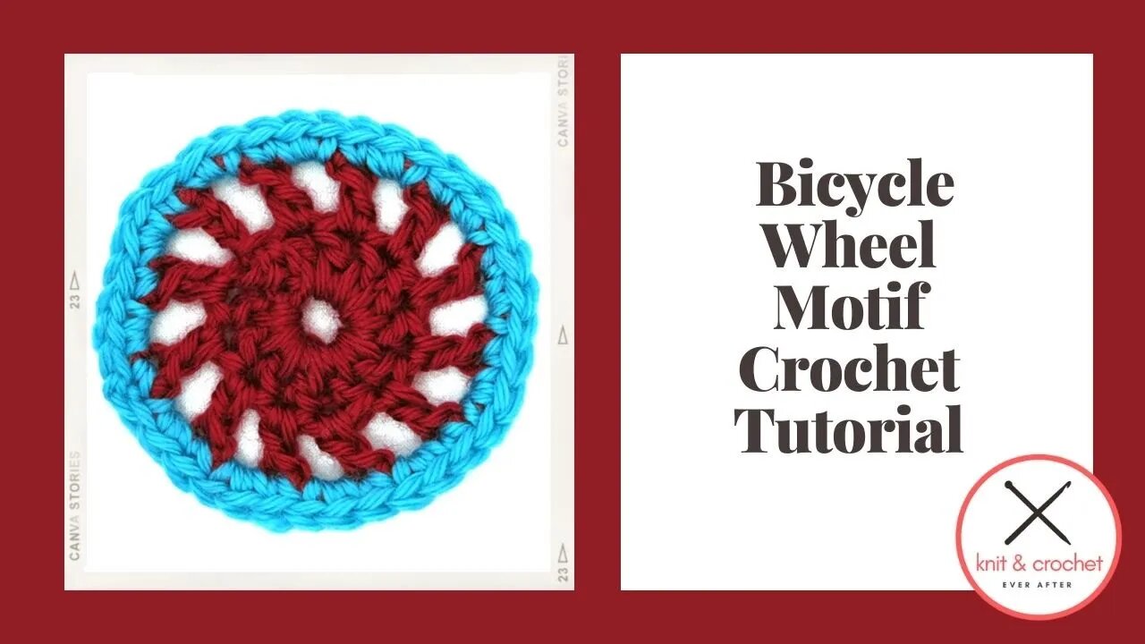 Left Hand Motif of the Month November 2014: Bicycle Wheel Motif Crochet Tutorial