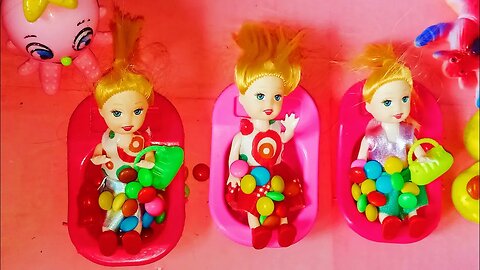 Rainbow Satisfying video _ ASMR Mixing Candy & Yummy Skittles & 3 Bathtubs with M&M's Slime