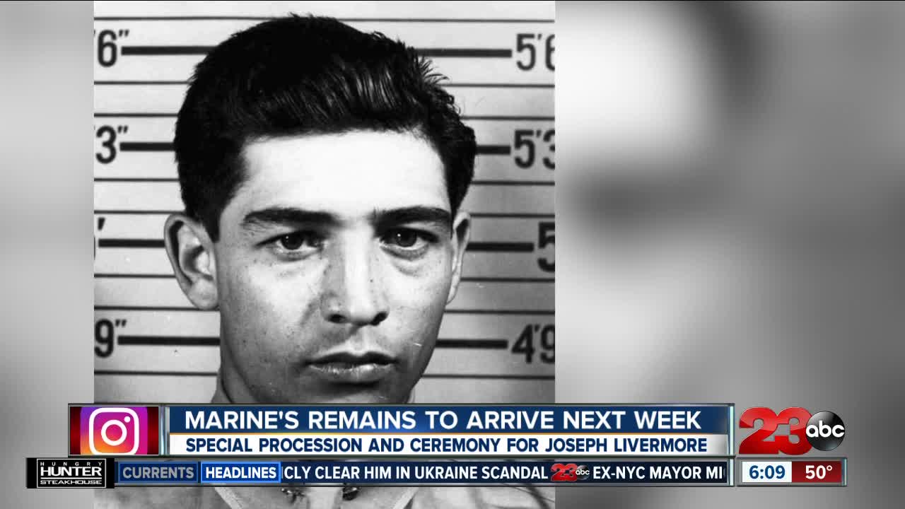 Marine's Remains to be Returned to Bakersfield