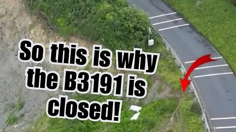 Why is the B3191 closed from Blue Anchor to Watchet? - DJI Mini 3