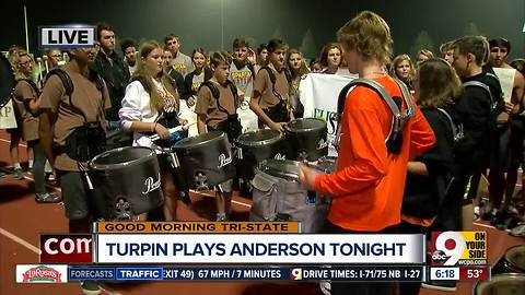 Anderson, Turpin high school bands face off