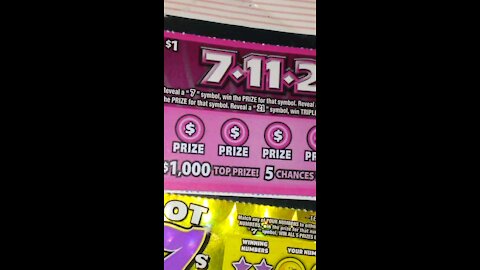 Awesome 7-11-21 Scratch Off Tickets.