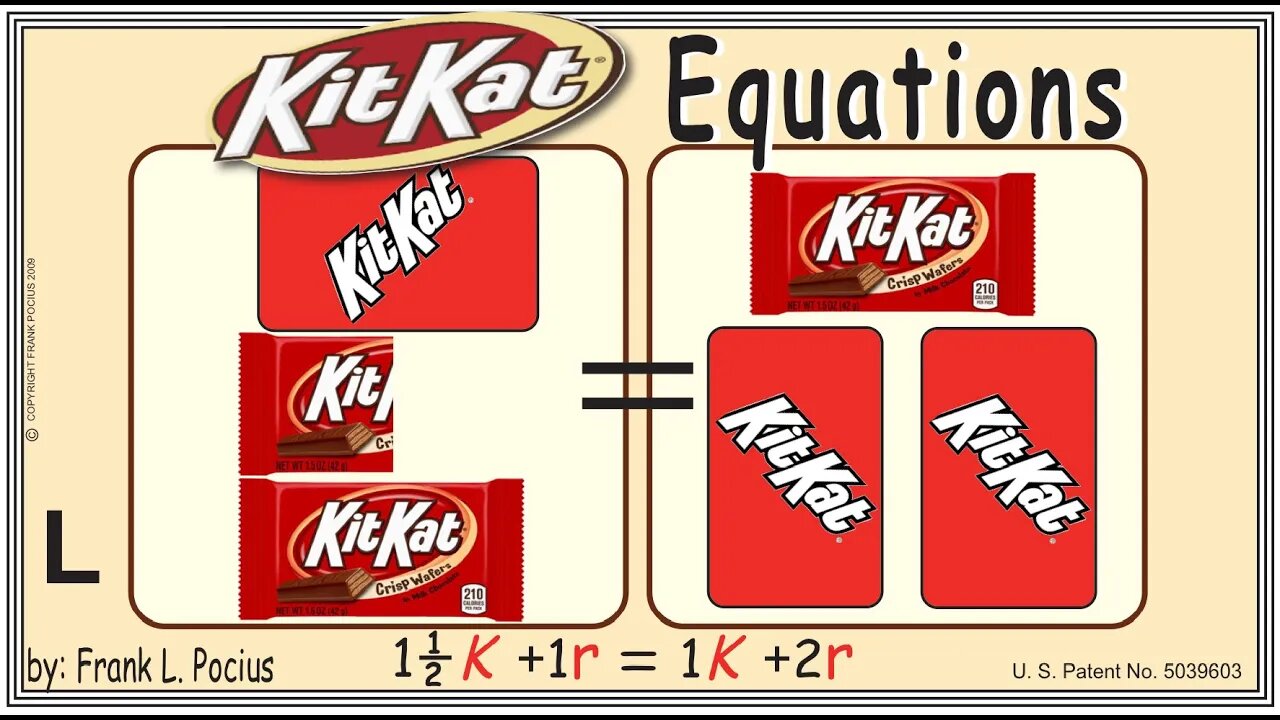 VISUAL KITKAT 1.5K+1r=1K+2r EQUATION _ SOLVING BASIC EQUATIONS _ SOLVING BASIC WORD PROBLEMS