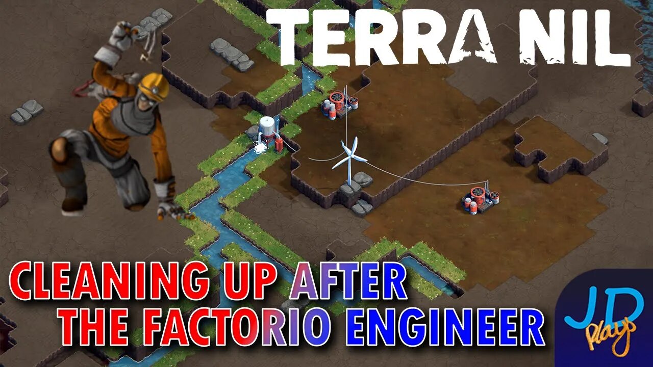 Cleaning up after the Factorio Engineer 🌳 Terra Nil 🌲 Ep1 🌍