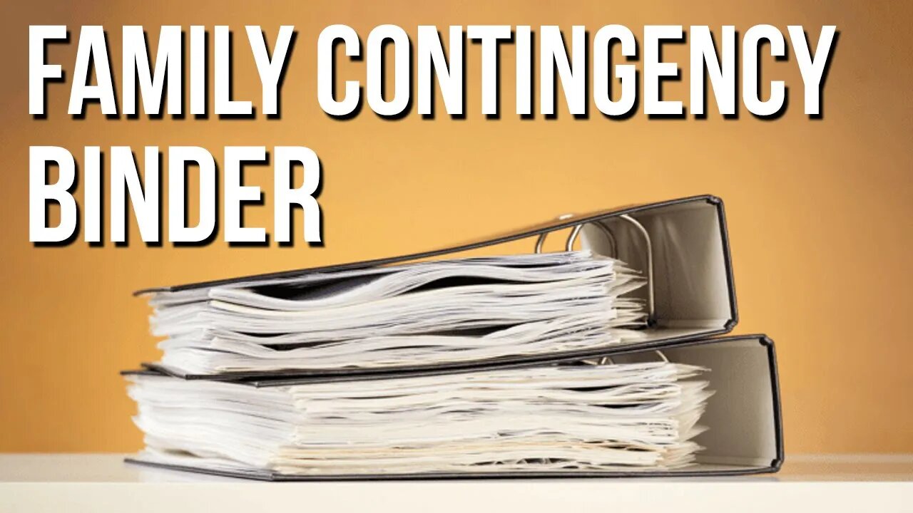 Family Contingency Binder - Grab & Go Documents