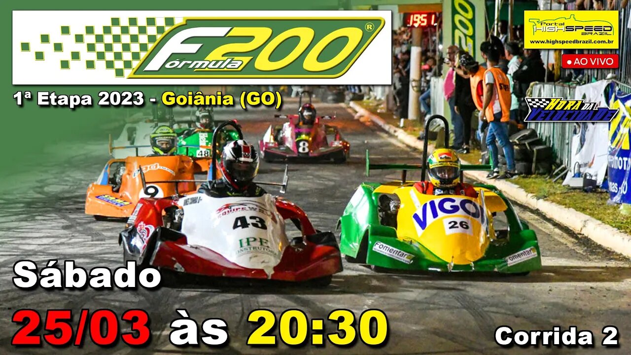 FÓRMULA 200 | Corrida 2 | 1ª Etapa 2023 | Goiânia (GO) | Ao Vivo