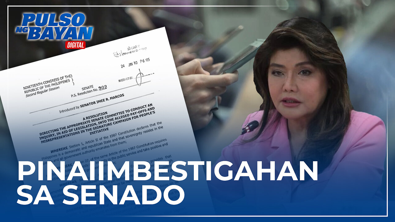 Umano'y panunuhol para isulong ang Charter Change, pinaiimbestigahan sa Senado