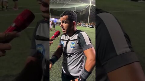 Gabriel Veron lesionando a coxa durante desafio X2