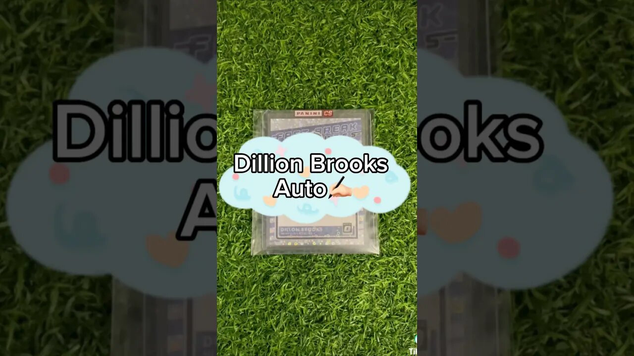Dillion Brooks Autographed Card✍🏻 #basketball #sportscards #nba #autograph #viral #unboxing