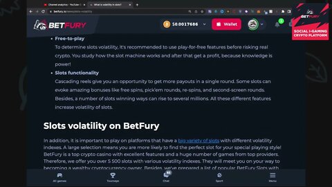 Betfury Slots Volatility Explained! Low, Medium and High Risk Return Slot Games & Examples!