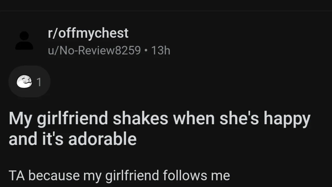 MY GIRLFRIEND SHAKES WHEN SHE IS HAPPY...