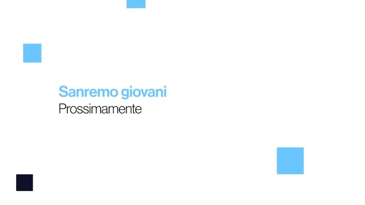 Sanremo giovani prossimamente su Rai1