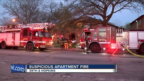 Authorities investigate suspicious house fire