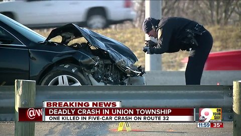 Deadly five-vehicle crash in Union Township