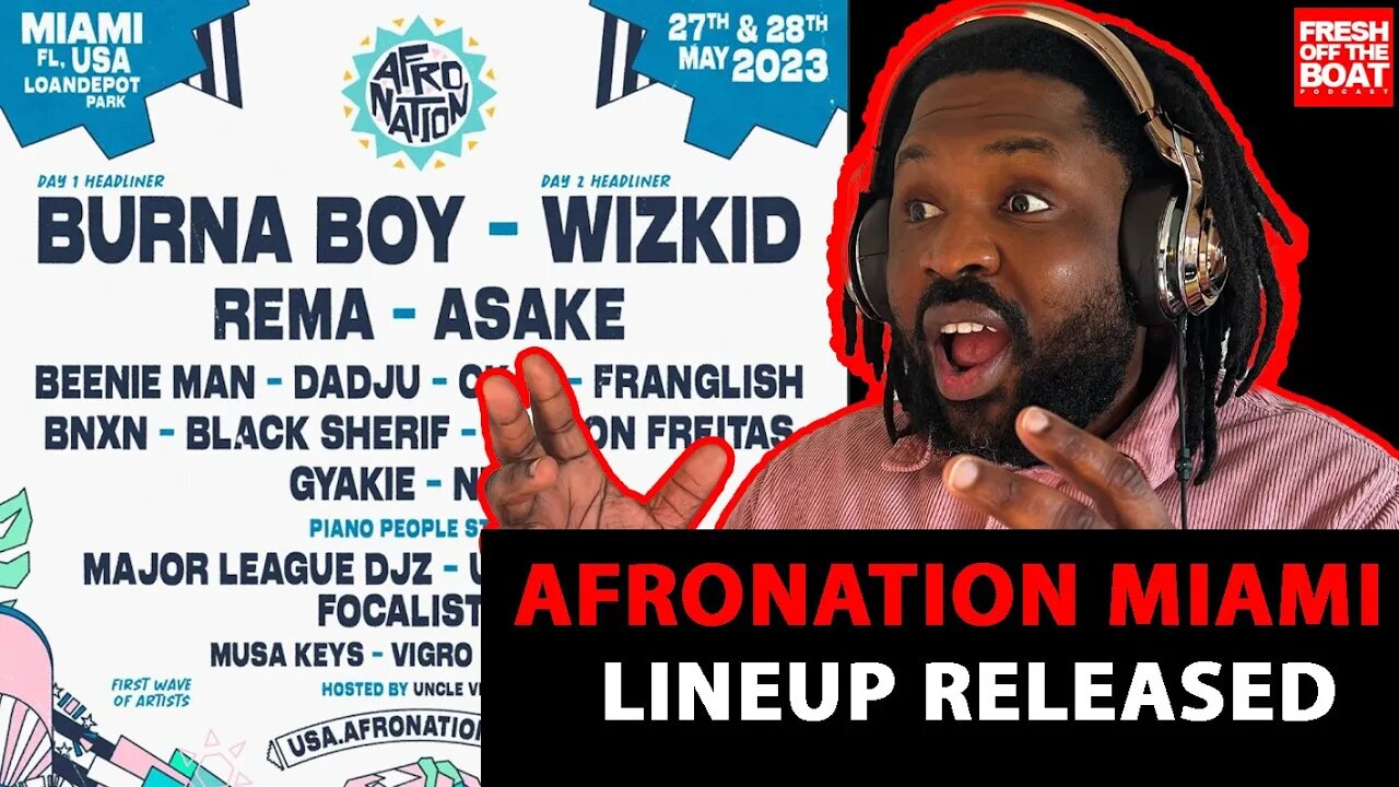 BURNA BOY AND WIZKID TO HEADLINE AFRO NATION MIAMI 2023