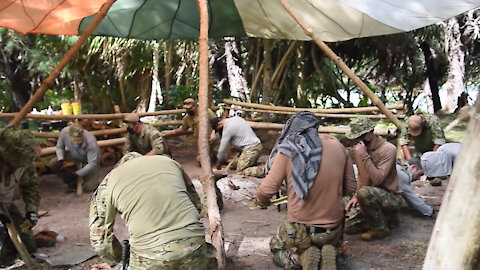 Air Force Conducts Joint Survival Training on Andersen AFB