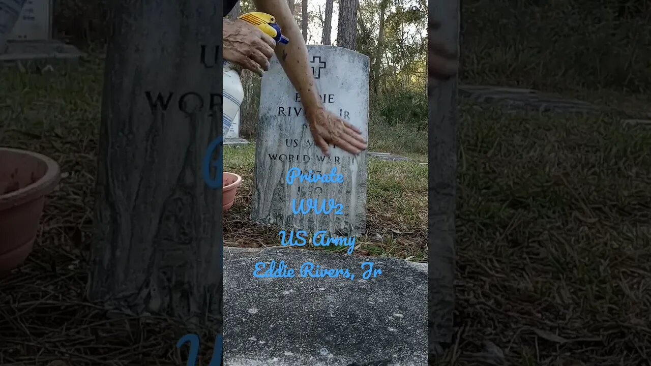 #WW2 #headstonecleaning ##blackveteran #abandonedblackcemetery #usarmy