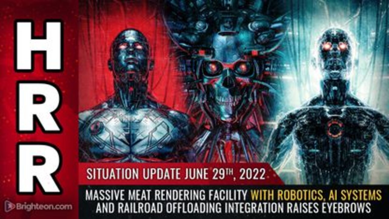 06-29-22 S.U. - Massive Meat Rendering Facility with Robotics AI Systems