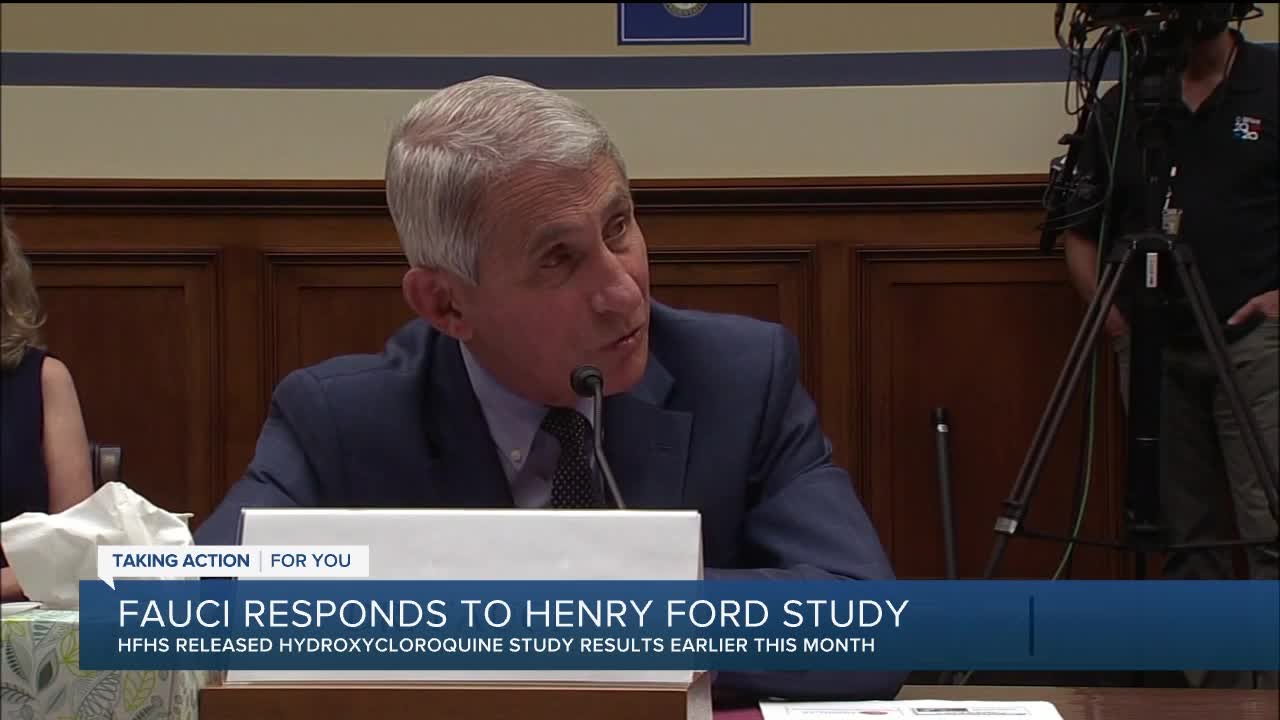 Fauci responds to Henry Ford study