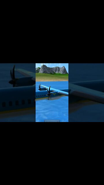 Flying FL-72 Directly over the Water | Turboprop Flight Simulator #shorts