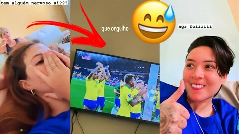 LUA DAHORA EMOCIONADA COM O GOL QUE O BRASIL FEZ