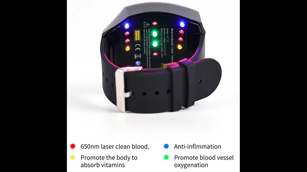 Diabetes Atang Colorful Laser Therapy Watch Treating Blood Sugar