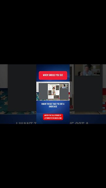 When should you sue someone by Attorney Steve®?