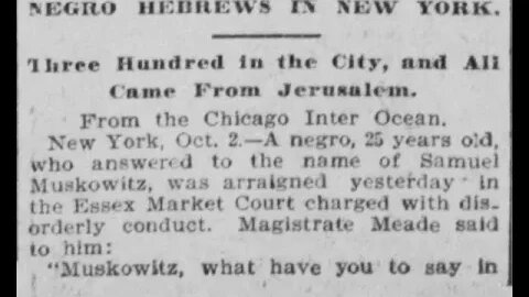 Proof of Negro Hebrews In Newspapers #negro #hebrews #proof