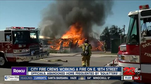 Fire crews get East Bakersfield house fire under control