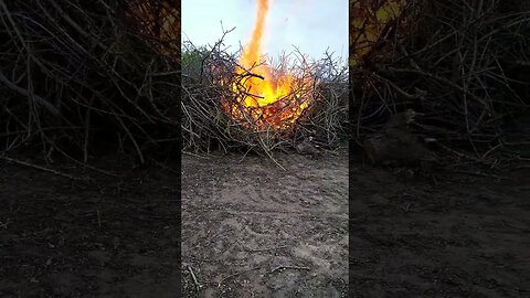 MASSIVE fire out of CONTROL! 😲🔥🧯#fire Didn't think this fire through.