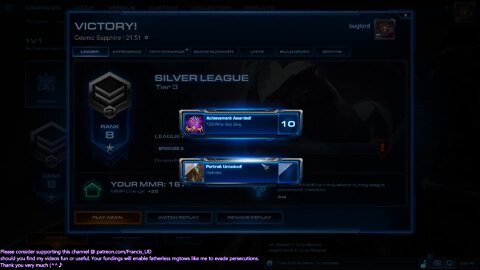 starcraft2 zerg v protoss on cosmic sapphire again with mutalisks+lurkers rush