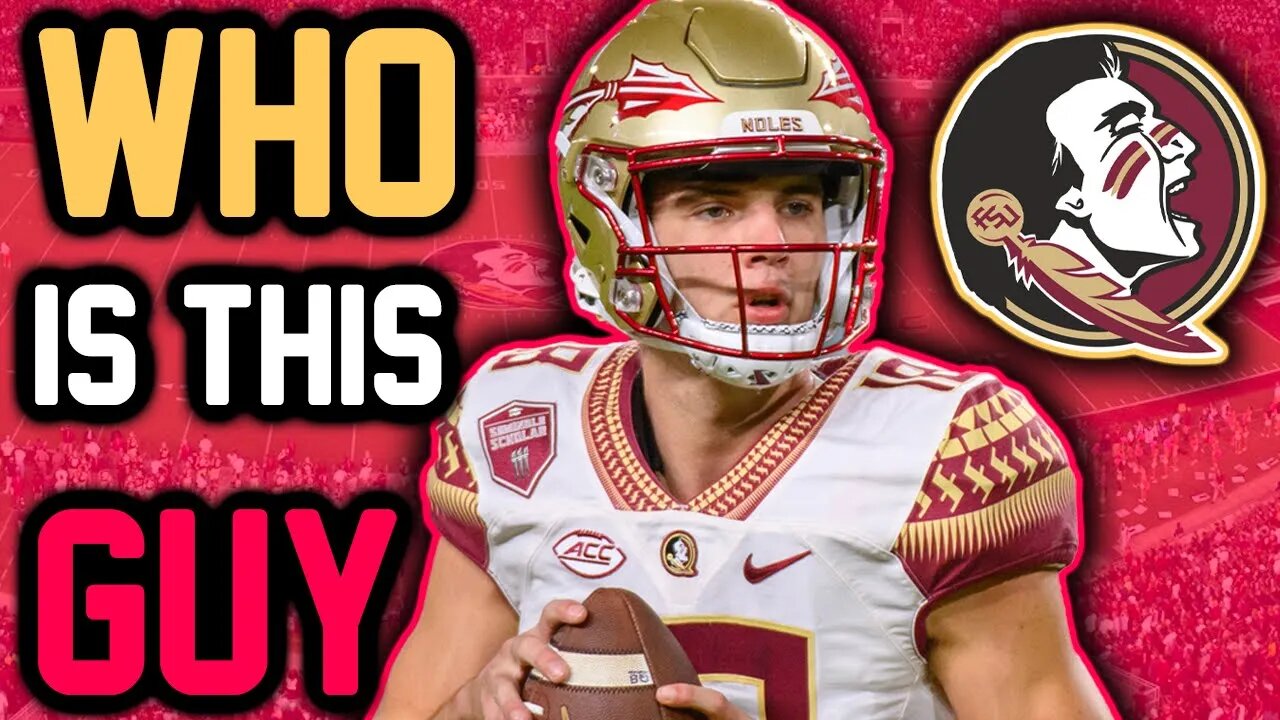 The BACKUP QB That Has To SAVE the FLORIDA STATE Football Season (Meet Tate Rodemaker)