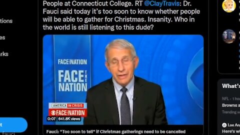 Dr. Fauci Might NOT Permit us to Meet for Christmas & Rand Paul Blasts HHS Secretary Becerra