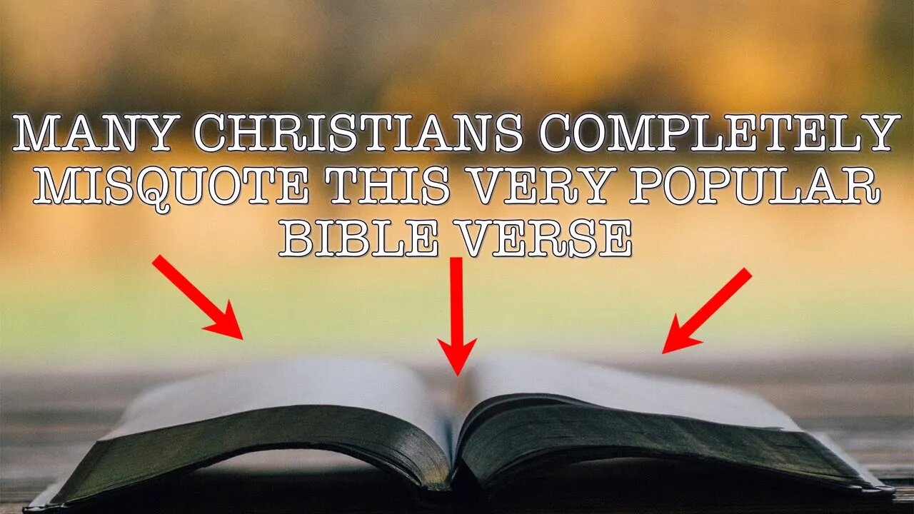 SANG REACTS: Many Christians Completely Misquote This Very Popular Bible Verse