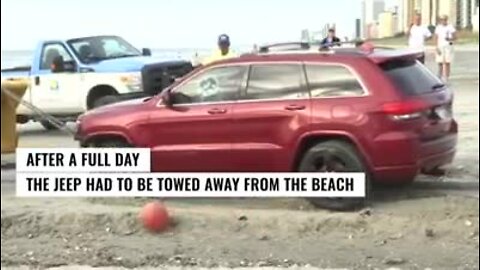 Owners of Jeep stuck on Myrtle Beach raising money for Hurricane Dorian victims