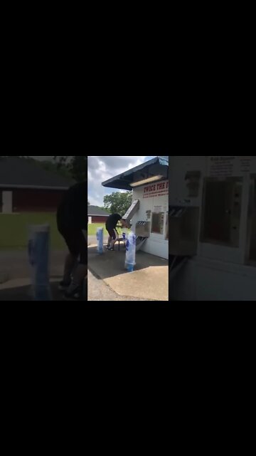 Plastic bag for Twice the Ice prank